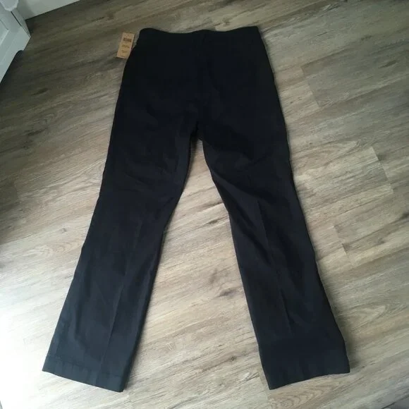 NWT Duluth Trading Co Women’s Black Straight-Leg Stretch Work/Dress Pants 6×31 - Picture 2 of 7